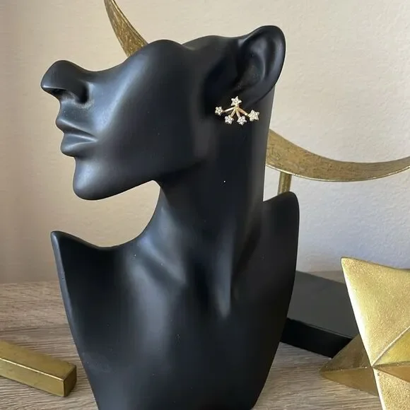 Elegant Star Earrings N1032 - Picture 3 of 3